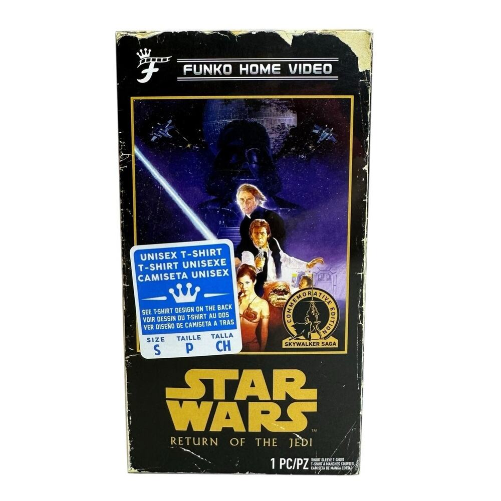 Star Wars Funko Home Video T Shirt size Small Return Of The Jedi￼